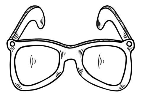 Sunglasses coloring pages free printable pictures