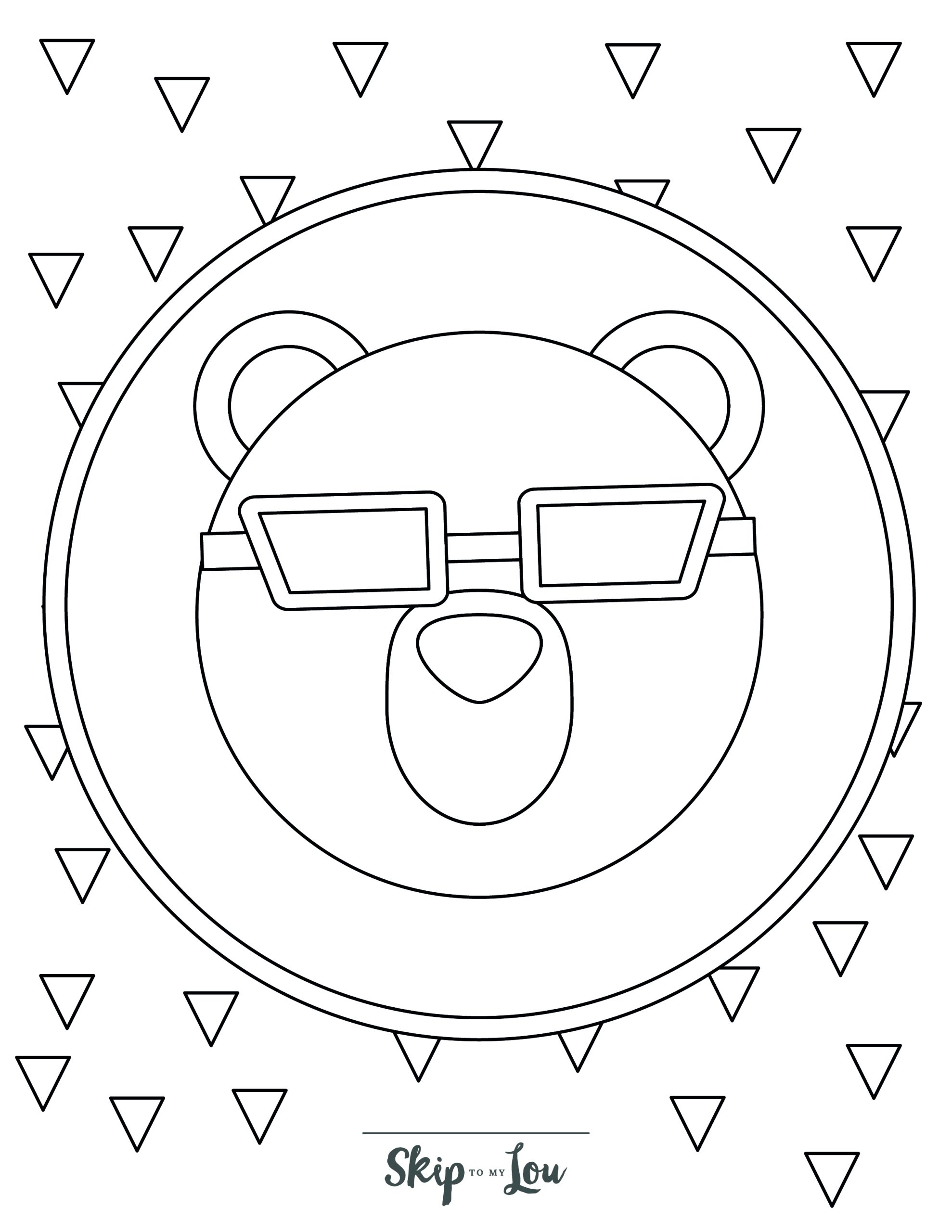 Bear coloring pages