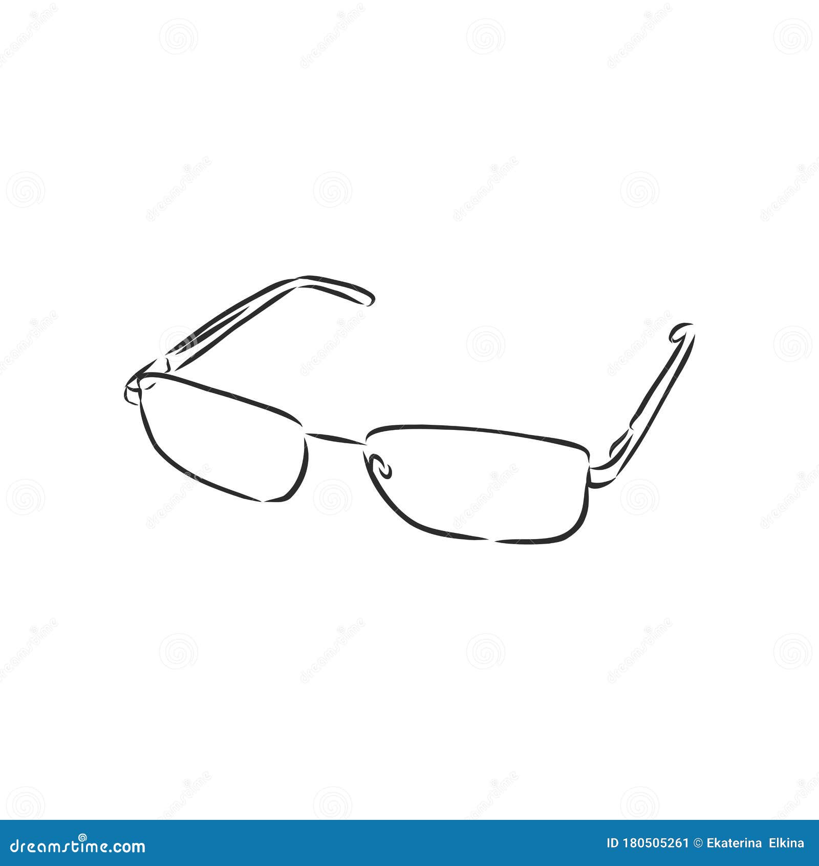 Doodle outline vector illustration of sunglasses cute summer doodle black and white line art simple line art glasses vector stock illustration