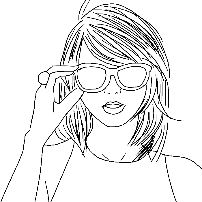 Taylor swift coloring pages printable for free download