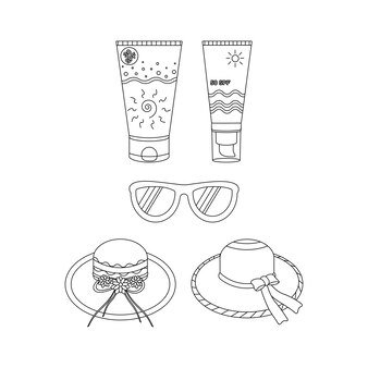 Page sunglasses line drawing images