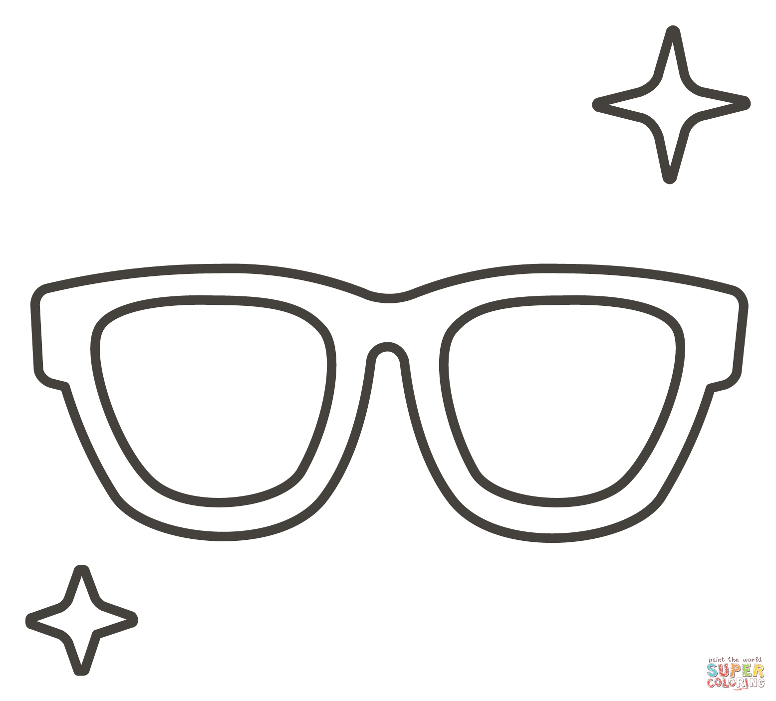 Sunglasses coloring page free printable coloring pages