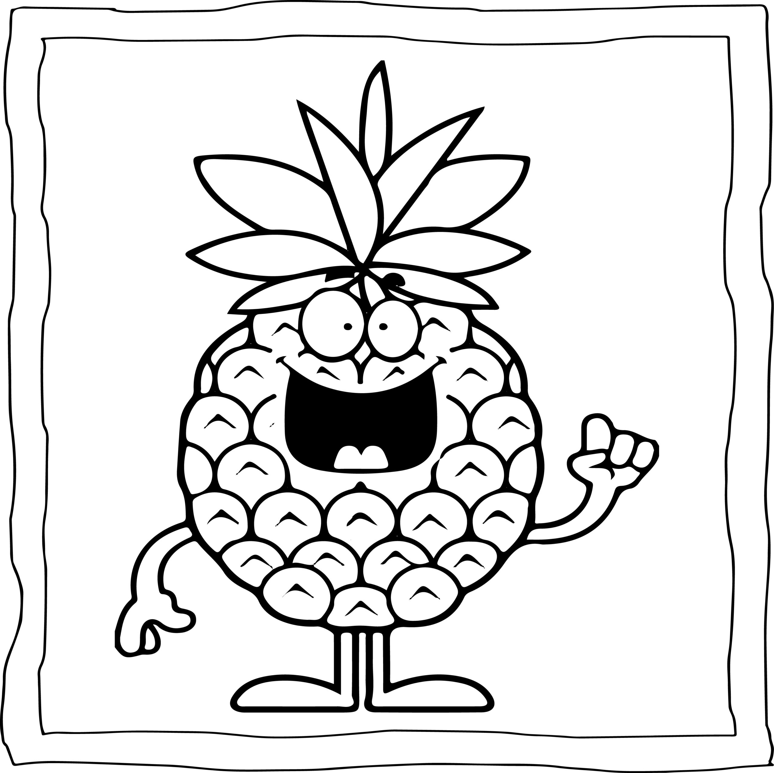 Pineapple coloring book easy and fun pineapples coloring pages for kids made by teachers