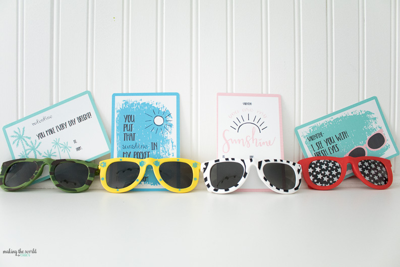 Free valentine sunglasses printable cards