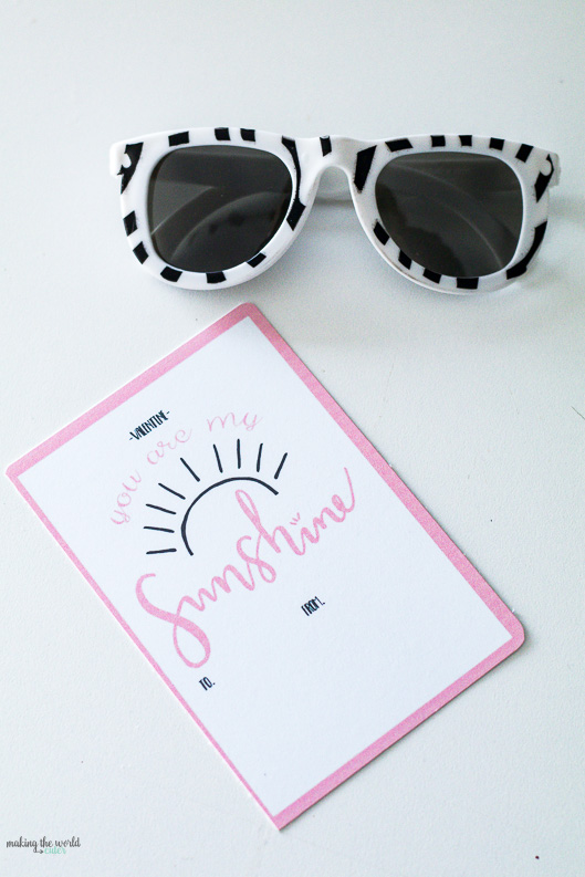 Free valentine sunglasses printable cards