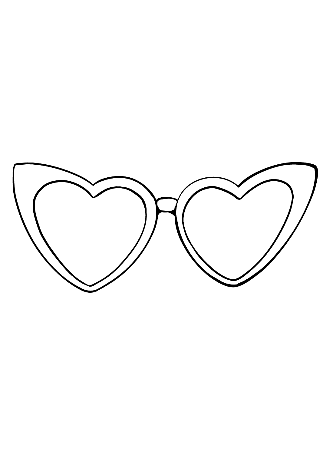 Sunglasses coloring pages printable for free download