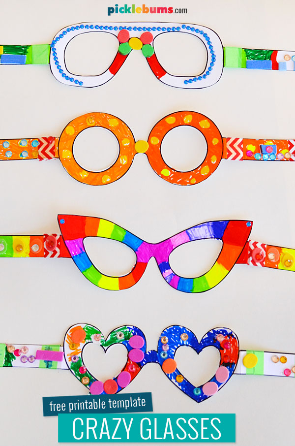 Fabulous free printable glasses