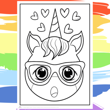 Cute unicorn coloring pages