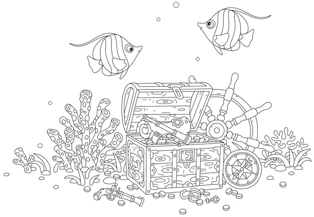 Page black white coloring book ferry images