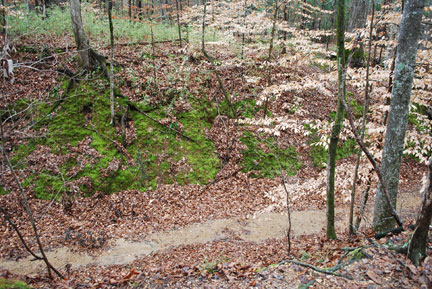 Sunken trace