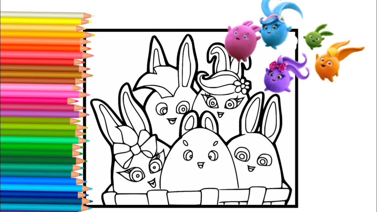 Sunny bunnies coloring pages netflix coloring videos