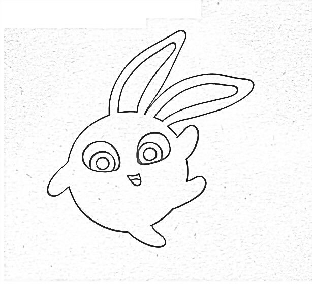 Sunny bunnies image coloring page