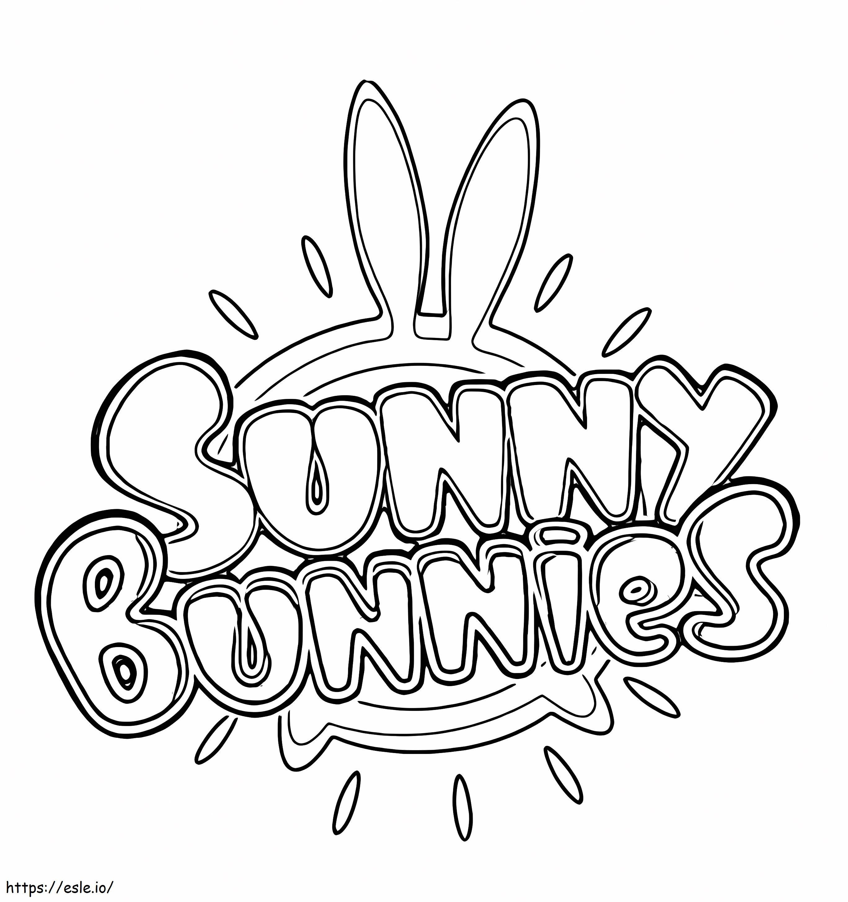 Logo sunny bunnies coloring page