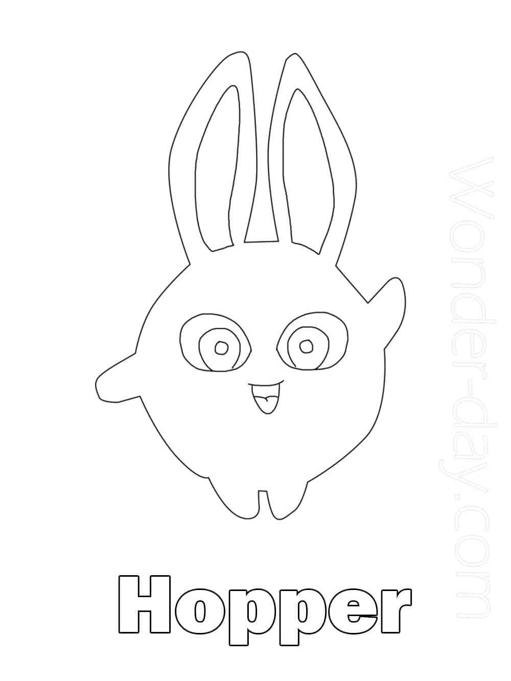 Sunny bunnies coloring pages