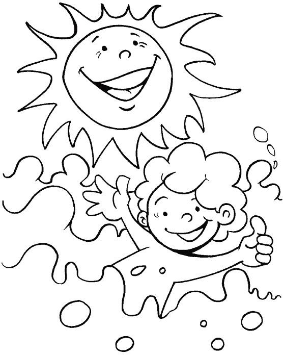 A bright sunny day colorg page summer colorg sheets colorg pages for kids summer colorg pages