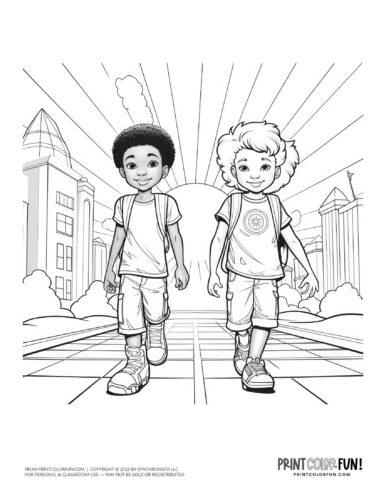 Sunny day coloring pages clipart at