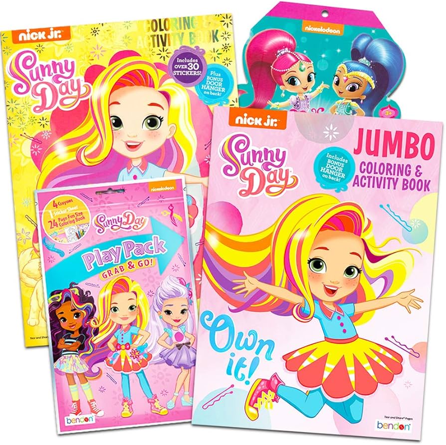 Sunny day coloring book super set