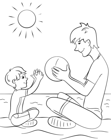Sunny day coloring pages free printable pictures