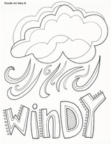 Weather coloring pages