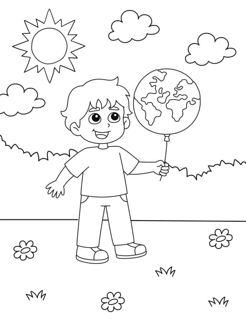 Free printable earth day coloring pages for kids