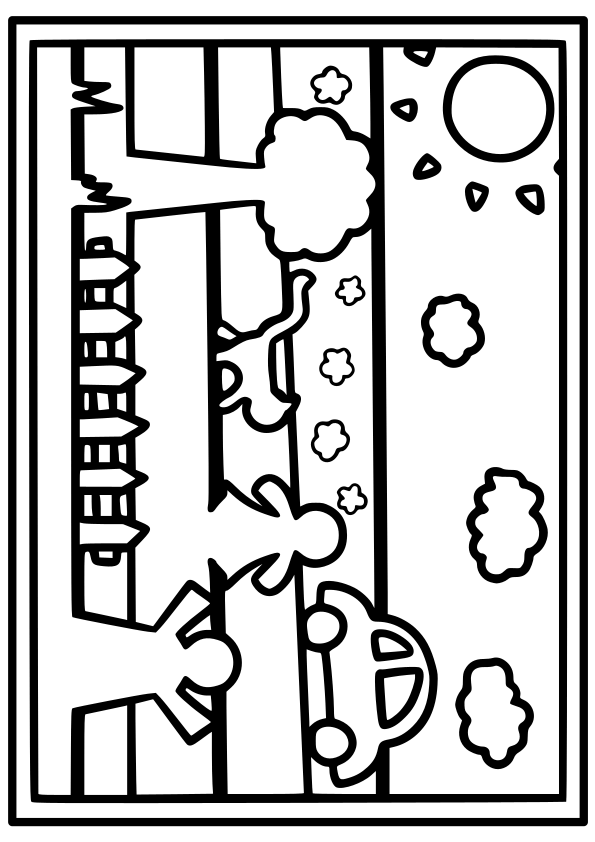 Sunnyday drawing for coloring page free printable nurieworld