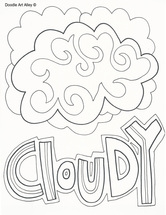 Weather coloring pages