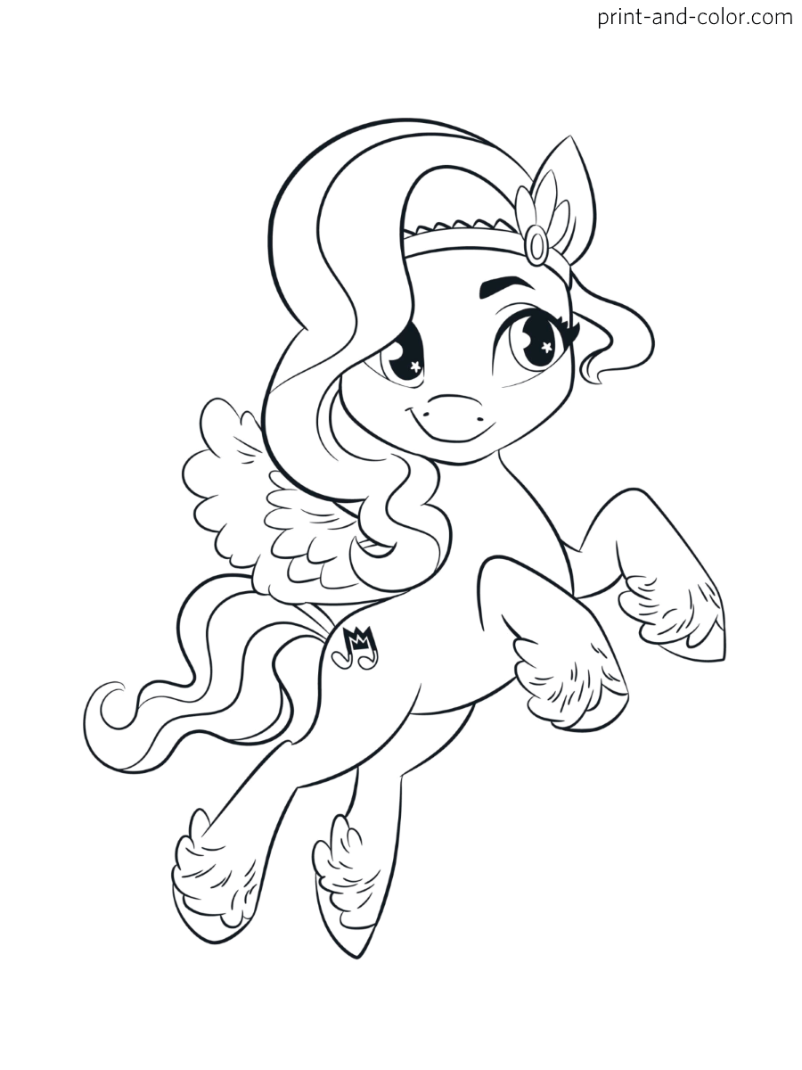 My little pony new generation coloring pages print and color