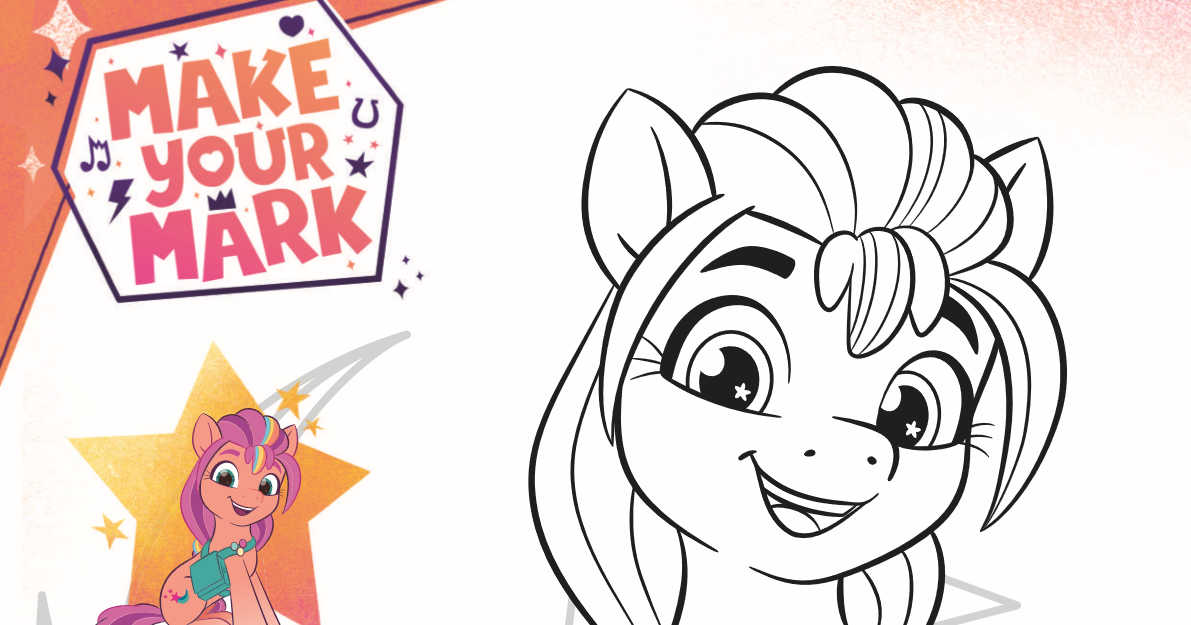 Free printable my little pony sunny coloring page