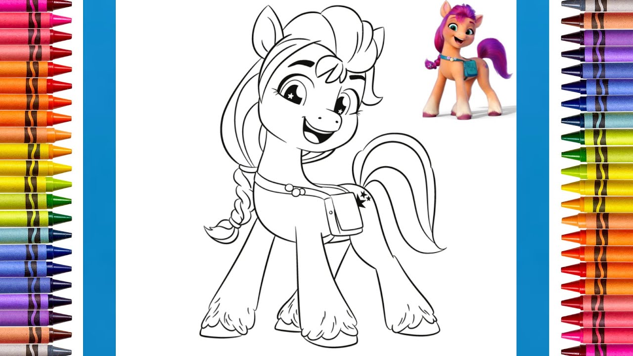 The coloring couple presents coloring sunny starscout my little pony a new generation