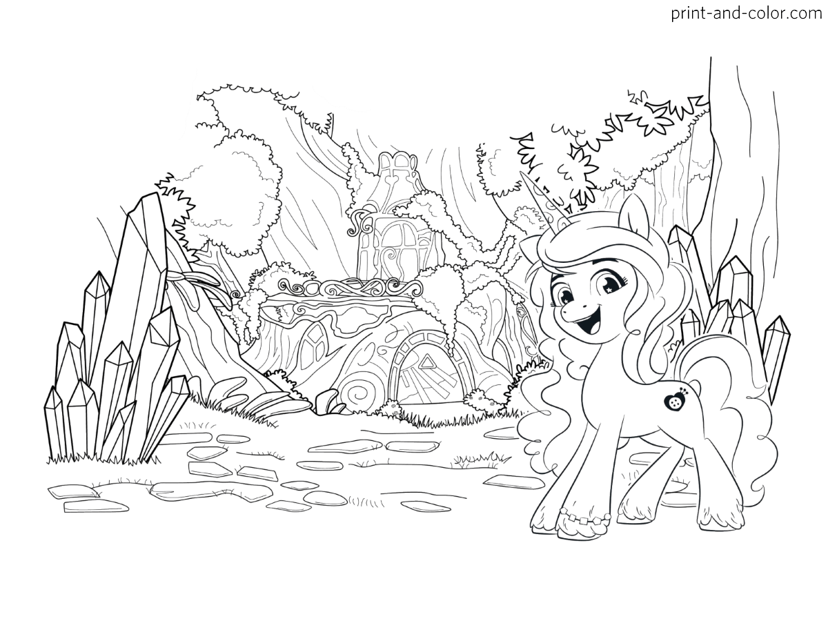 My little pony new generation coloring pages print and color