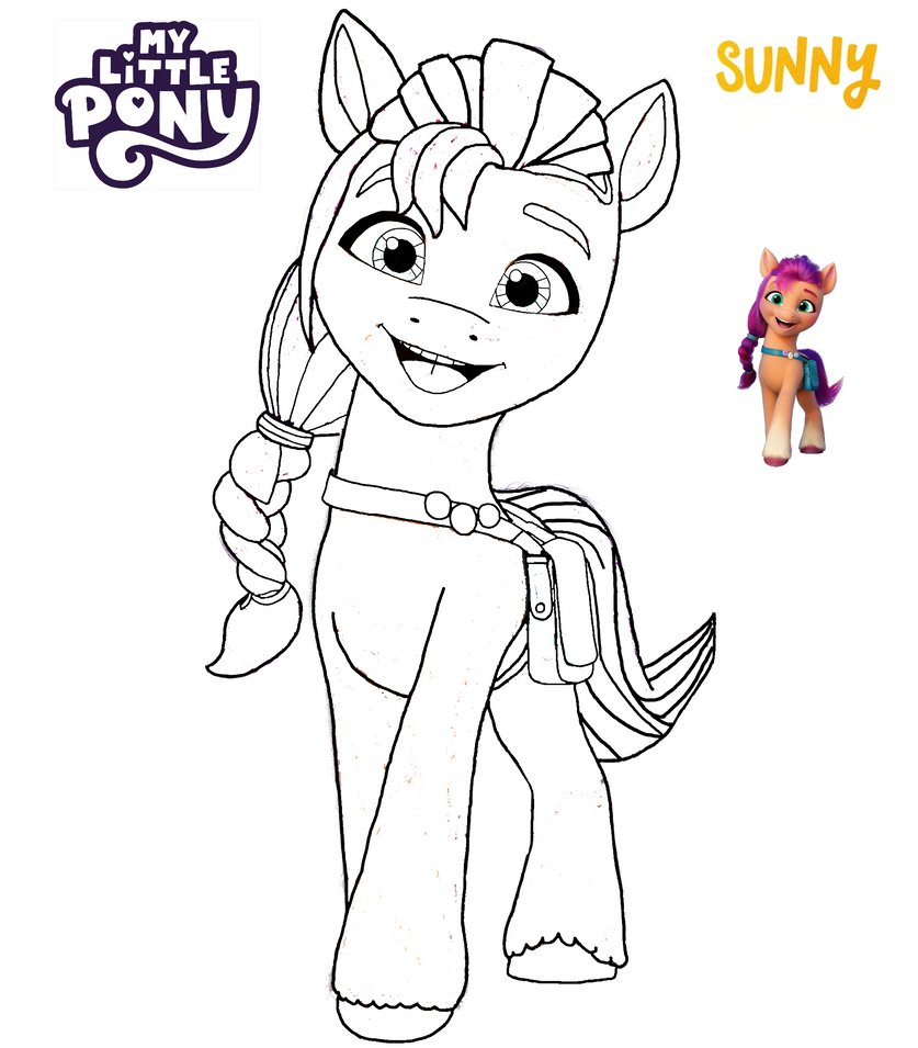 Sunny starscout coloring page by sunsetshimmersus on