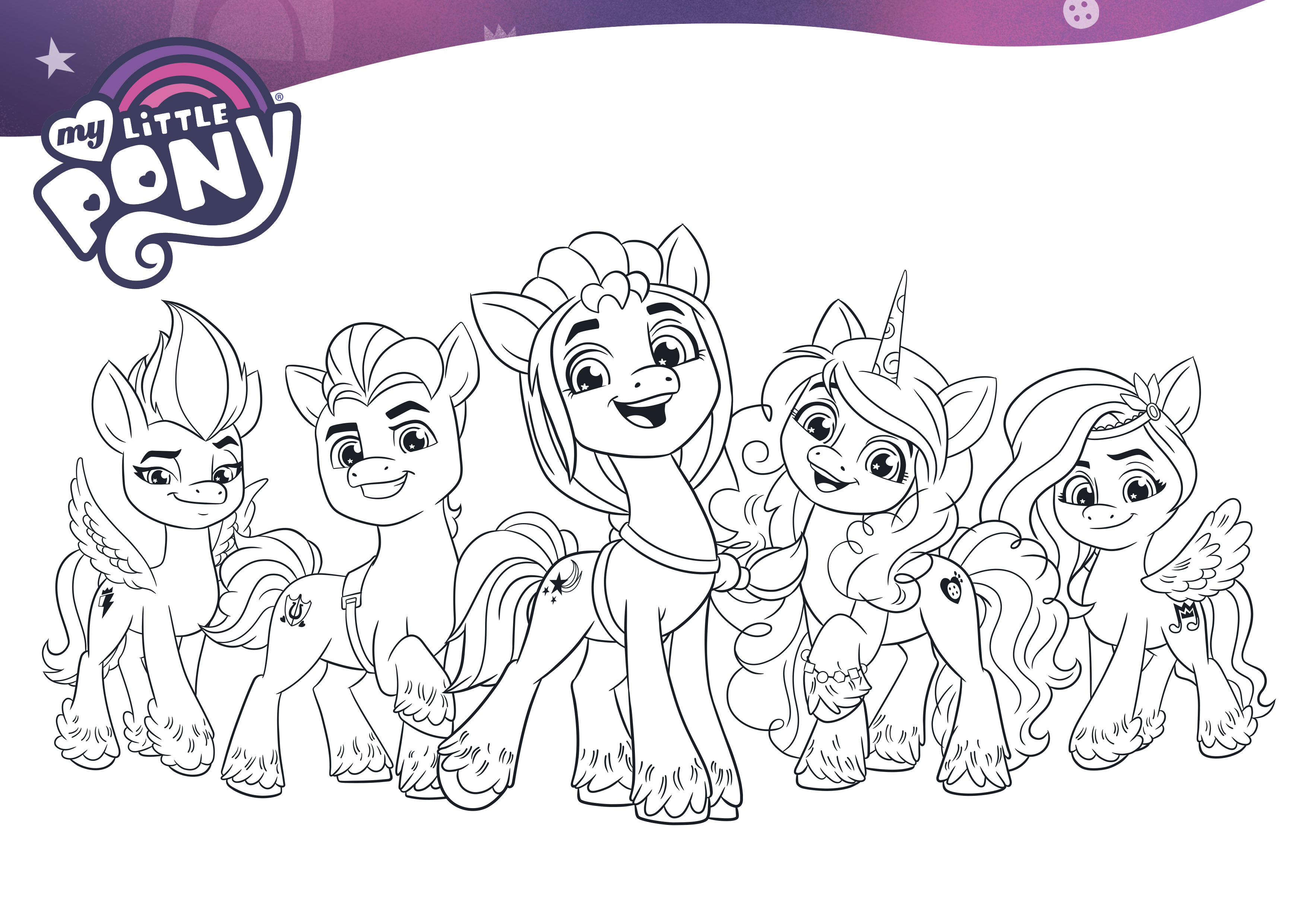 My little pony a new generation movie coloring pages