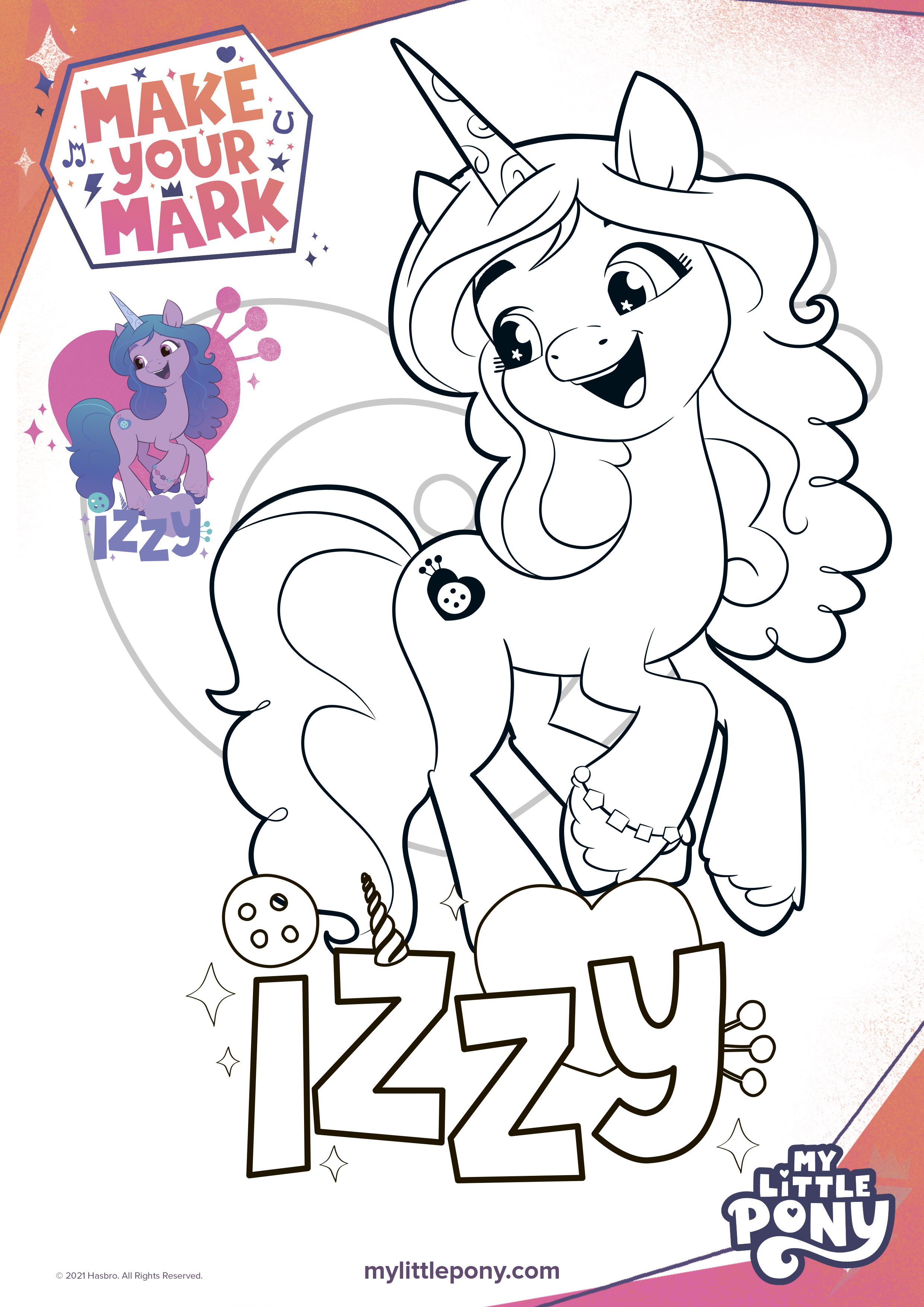 My little pony a new generation movie coloring pages