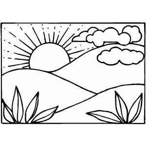 World creating in and day coloring page