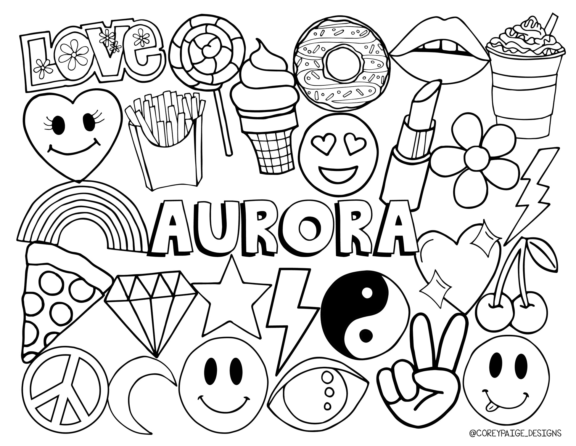 Sunrise day camp coloring sheet pack â