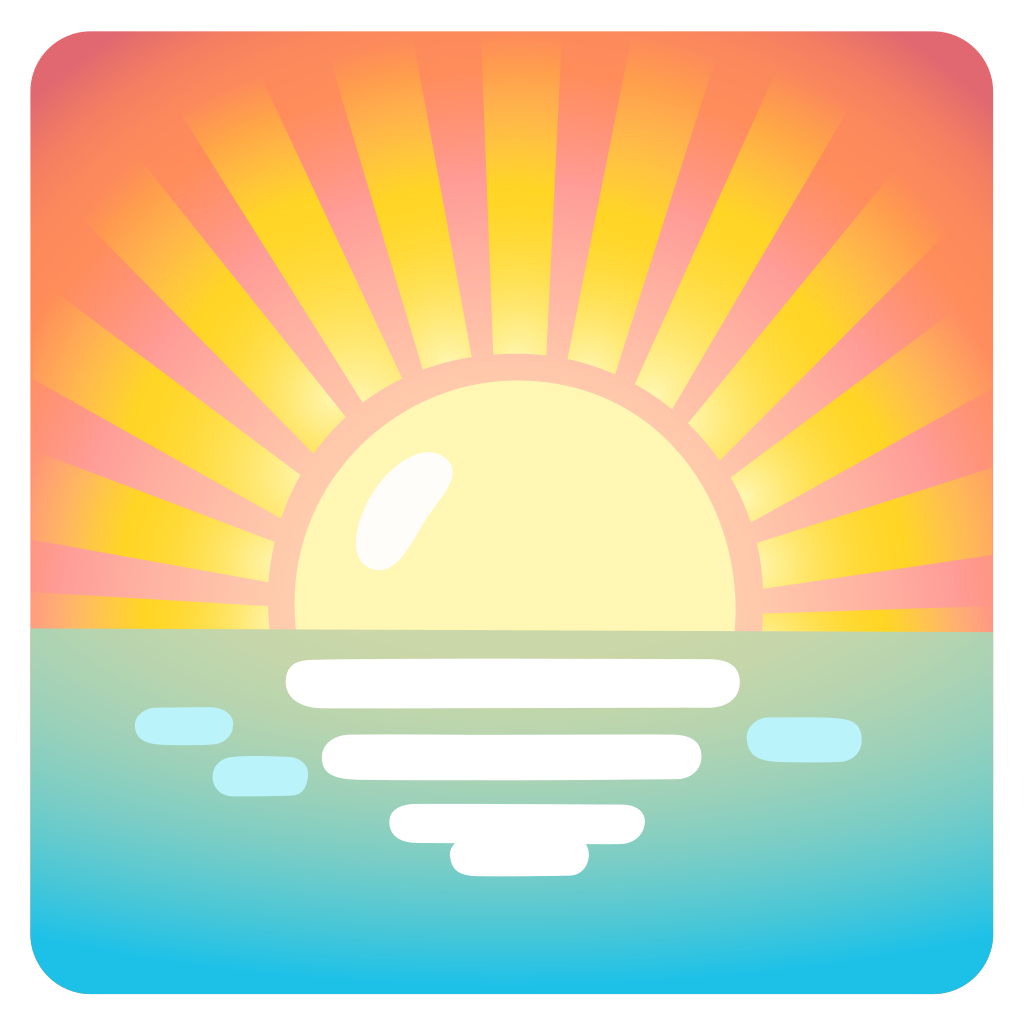 Ð sunrise emoji