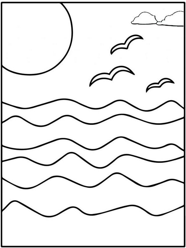 Amazing wave coloring pages for kids beach coloring pages coloring pages free kids coloring pages