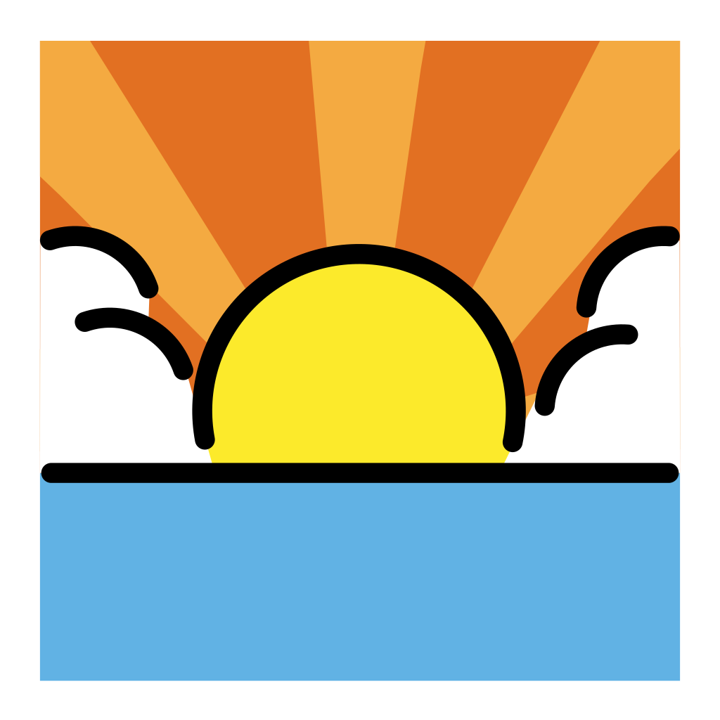 Ð sunrise emoji