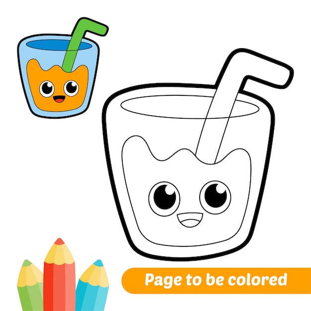Premium vector coloring book for children sunscreen cream tube