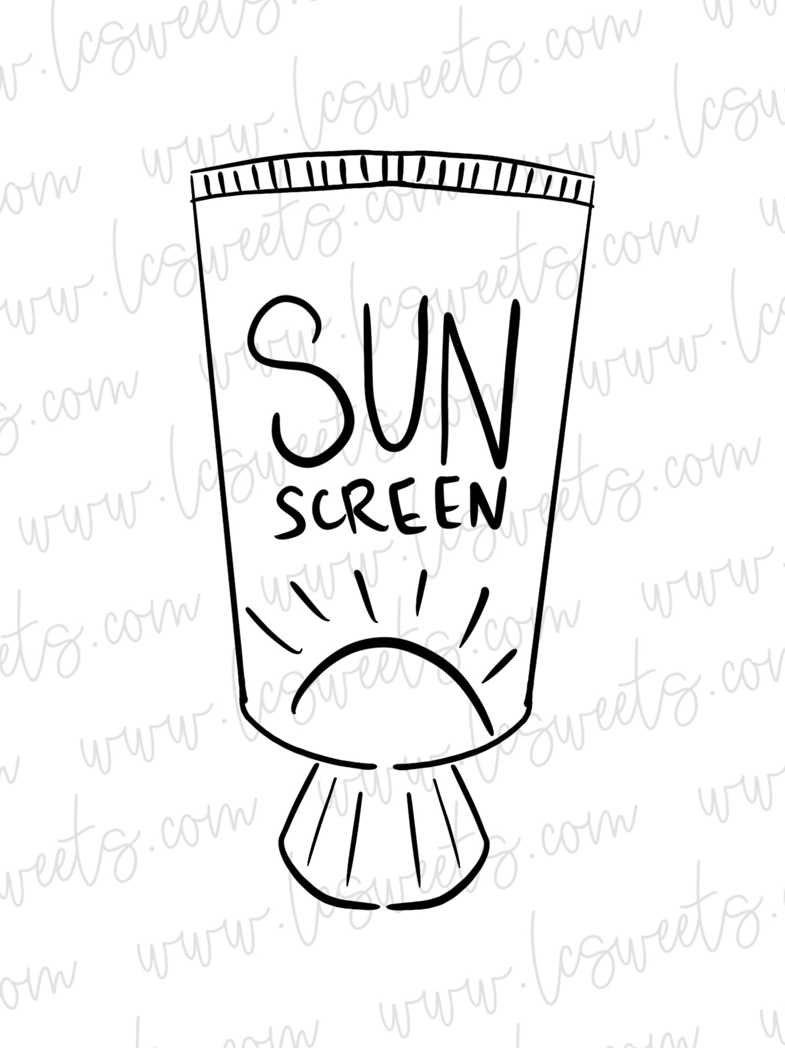 Sunscreen bottle â lc sweets