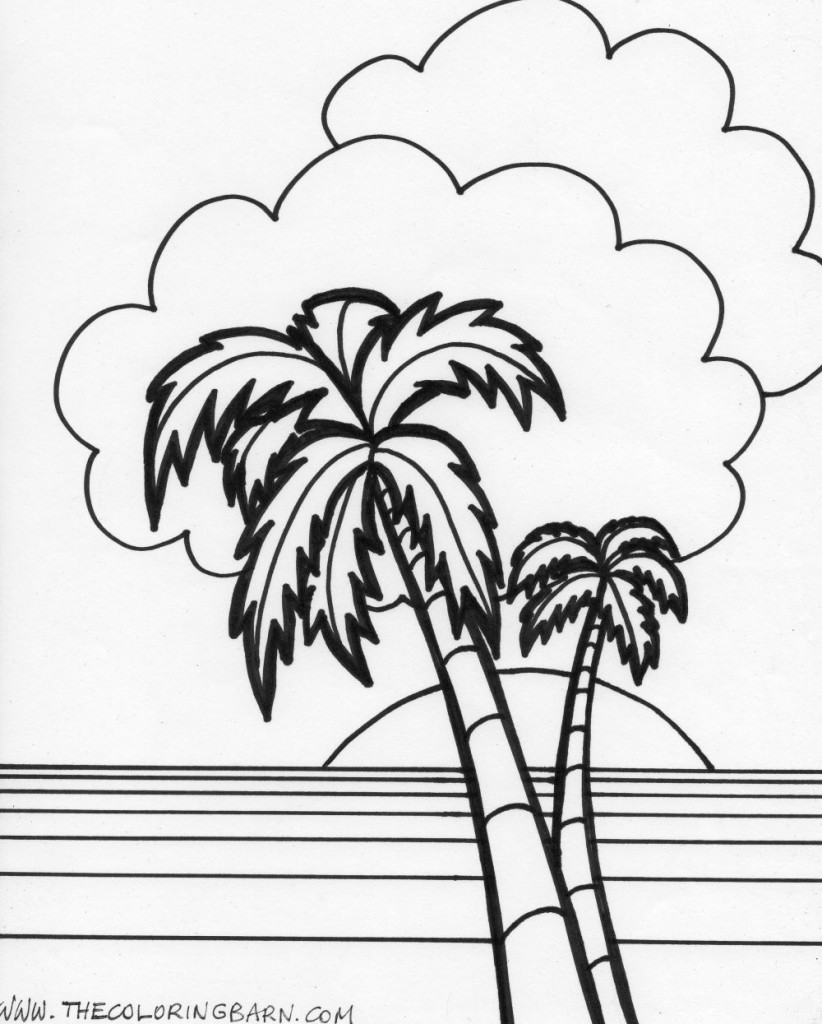 Island coloring pages