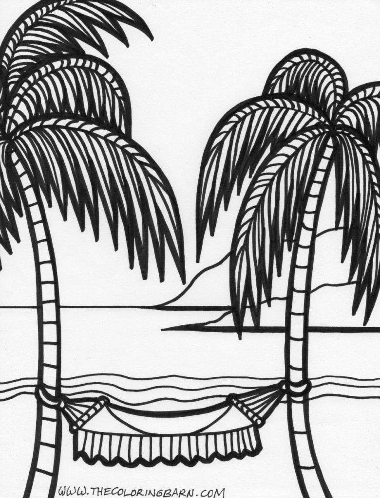 Island coloring pages