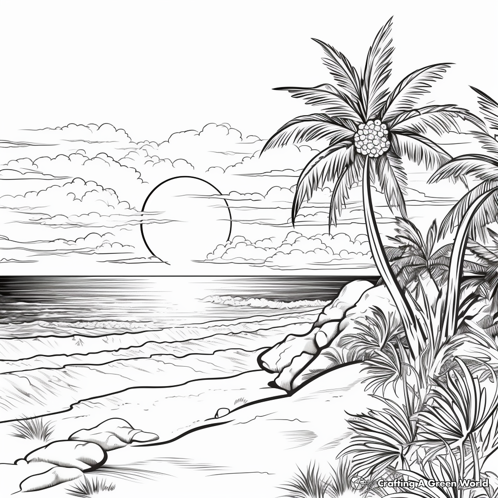 Nature coloring pages for adults