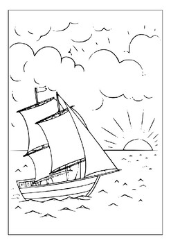 Color your way to serenity with our sunset coloring pages collection pdf