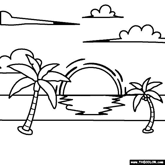 Nature coloring pages