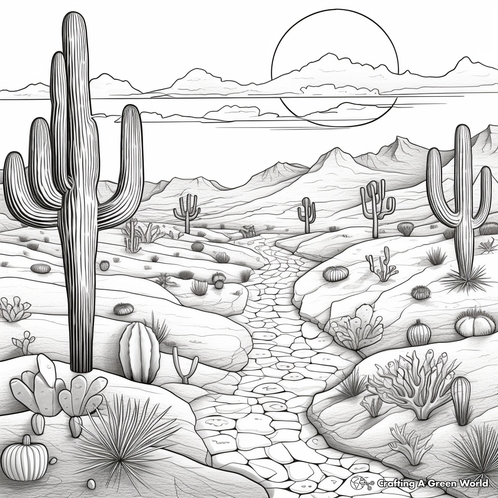 Sunset coloring pages