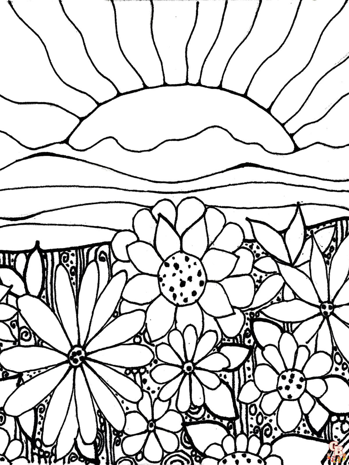 Sunset coloring pages coloring pages printable free and easy