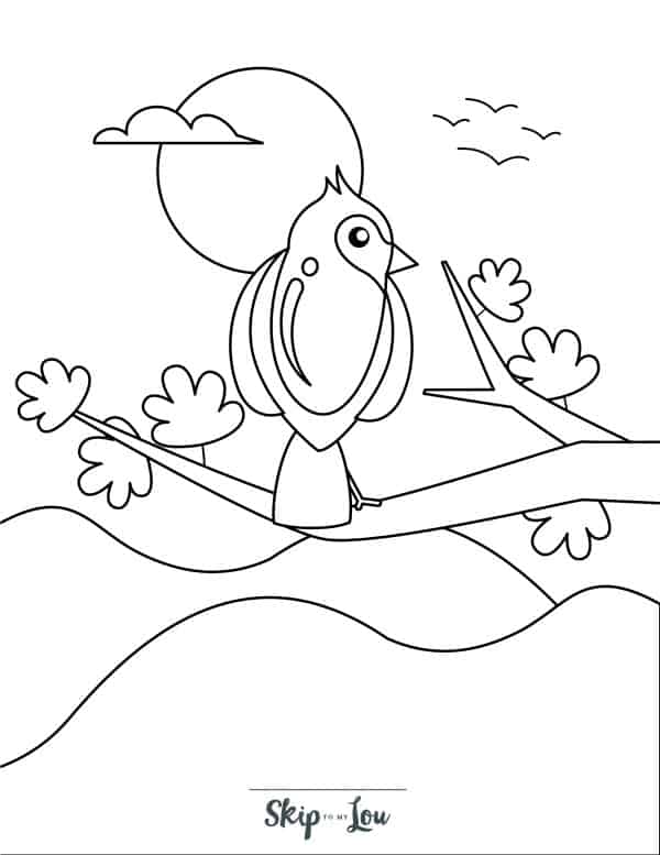 The most adorable bird coloring pages skip to my lou