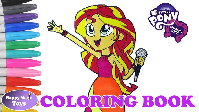 Mlp sunset shimmer coloring book pages my little pony sunset shimmer coloring pages mlpfim kids art