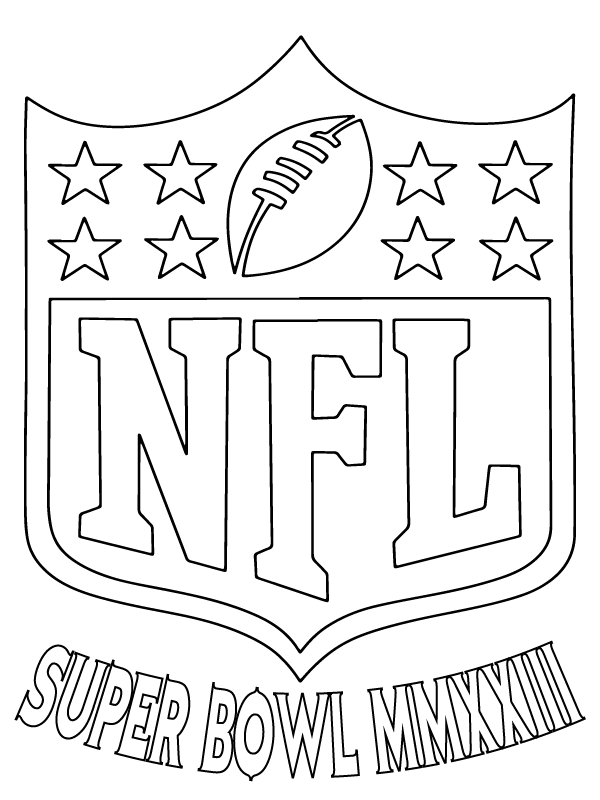 Nfl super bowl coloring page